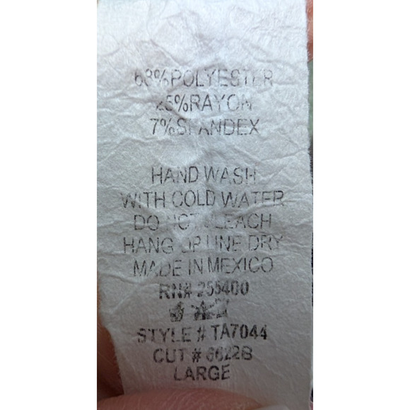 Sage Green Milkmaid Peasant Prairie Puff Sleeve Flowy Renaissance Cottage Top LG - Picture 5 of 5